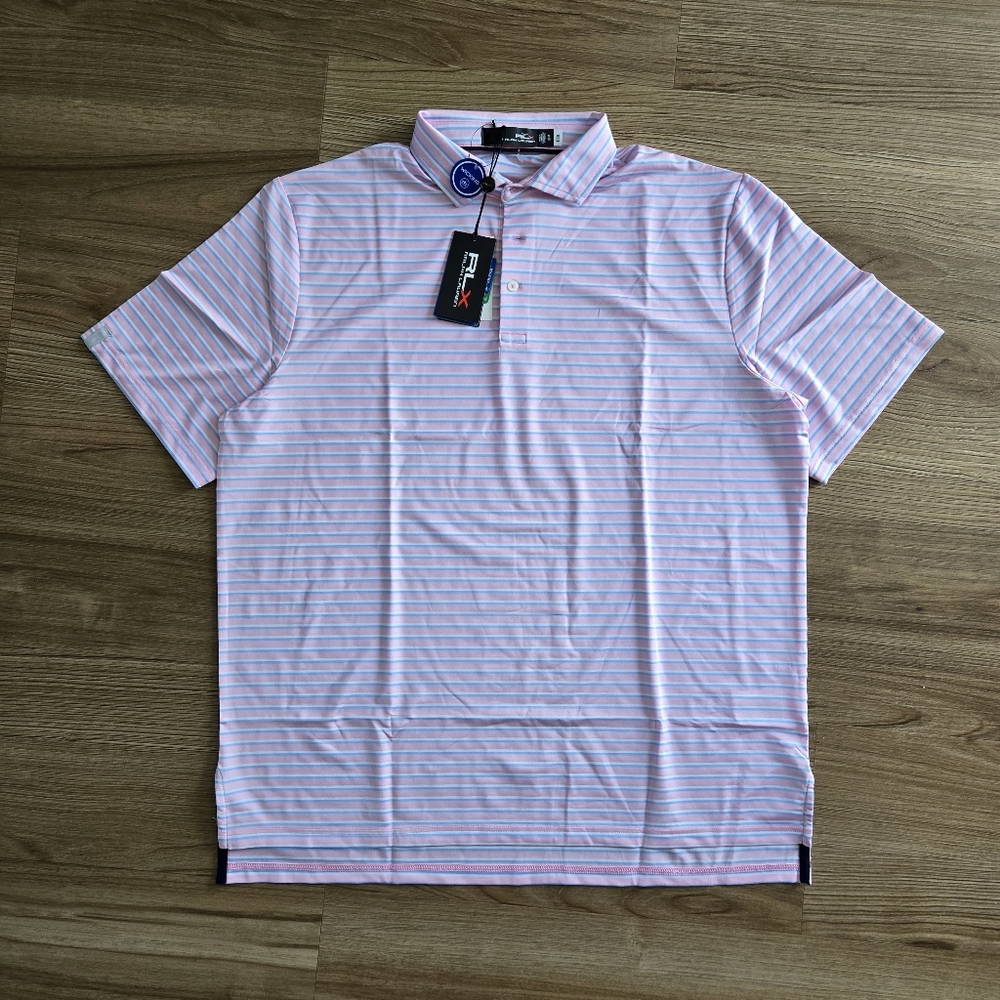 RLX Polo Ralph Lauren Men's Short sleeve Golf 3/15 Polo Wicking Shirt sz XL NEW
